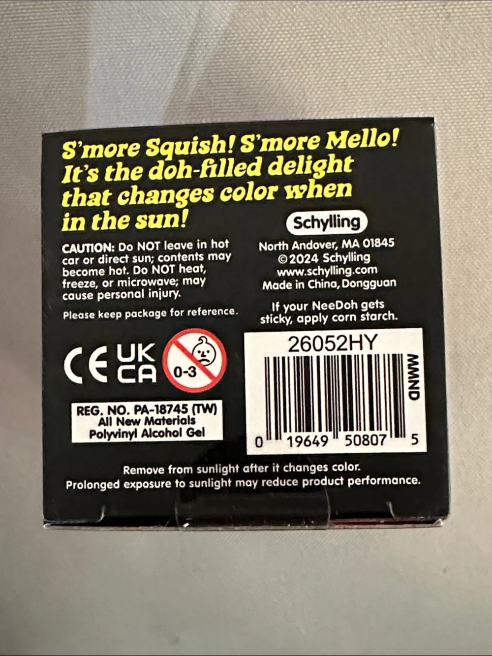 NeeDoh Mello Mallo - Pink/Purple color changing in UV light